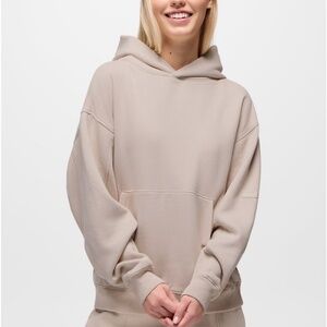 prAna NWT DreamFleece Hoodie Women's Sweatshirt, Almond, X-Large